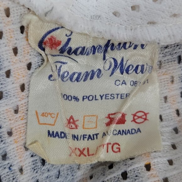 Oshawa Saints Dwyer #9 White Yellow Navy Long Sleeve Hockey Jersey XXL - Picture 3 of 13